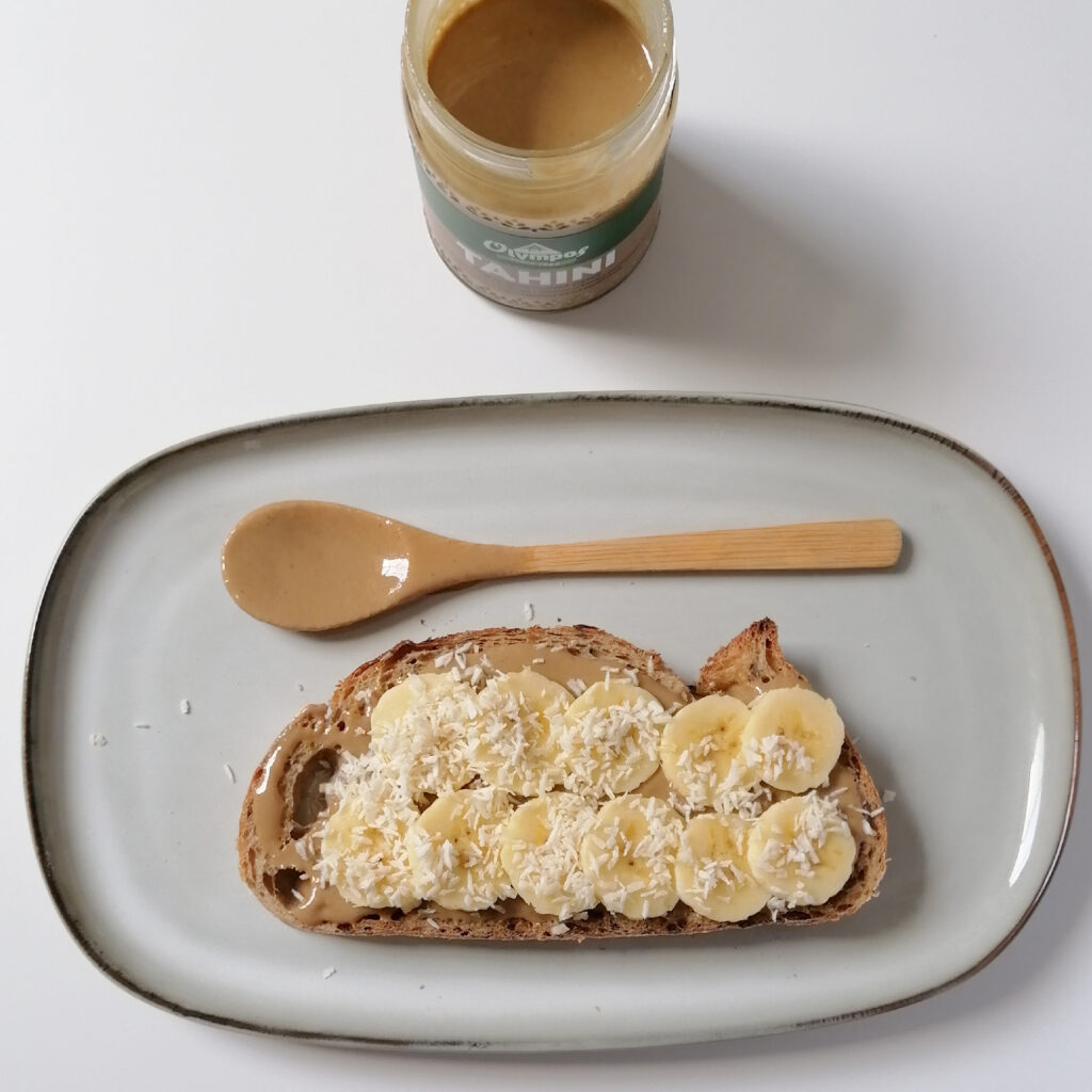 Tostada De Tahini Y Banano Org Nico En Costa Rica