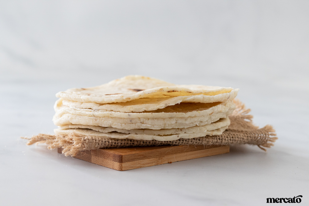 tortillas de maíz blanco