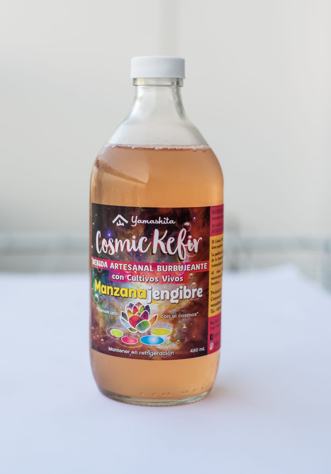 kefir manzanaa jengibre