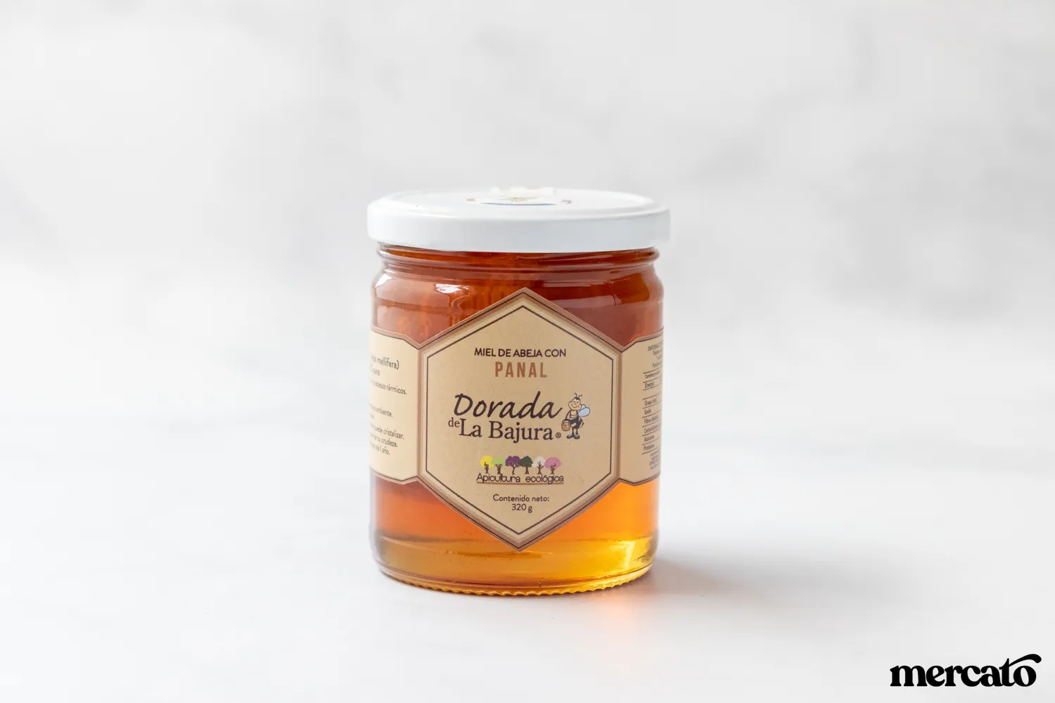 Miel de abeja cruda con panal 320g