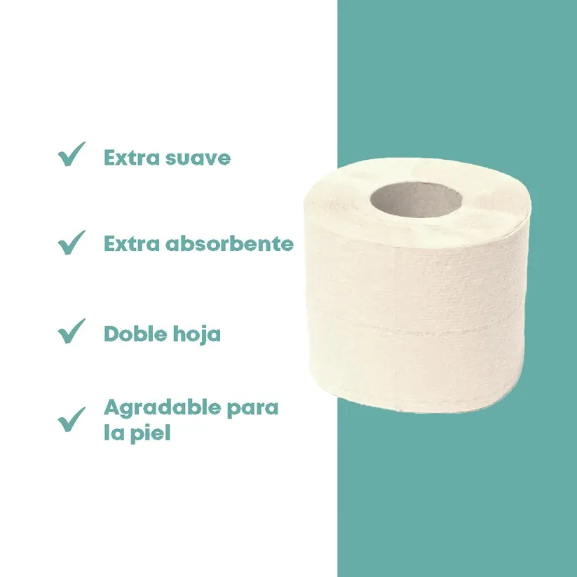 Papel Higiénico de Fibra de Bambú – 4 rollos