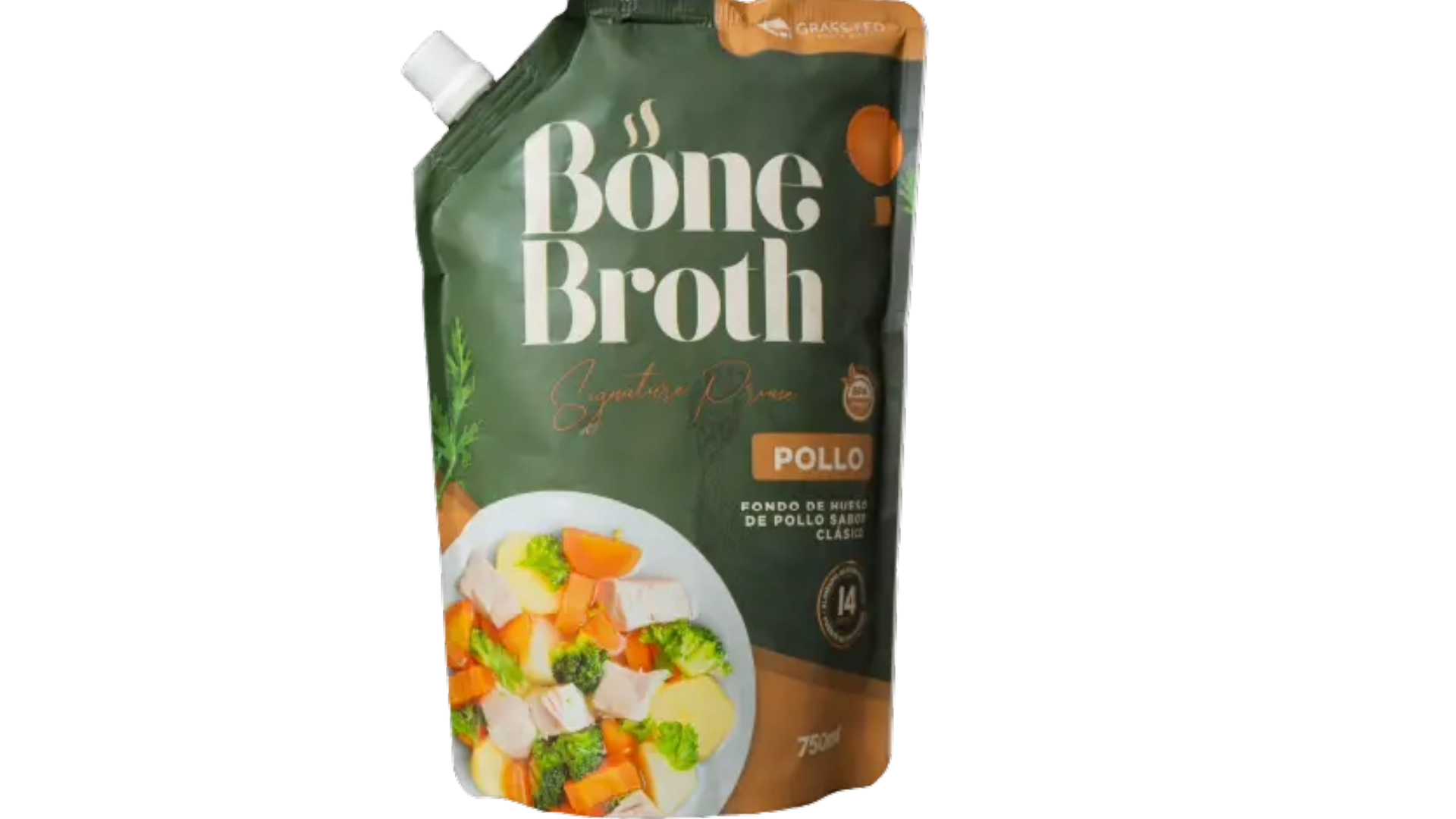 Bone Broth Pollo Grass Fed 750ml