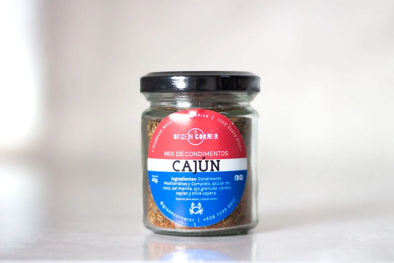 Frasco Condimento Cajun Green Corner