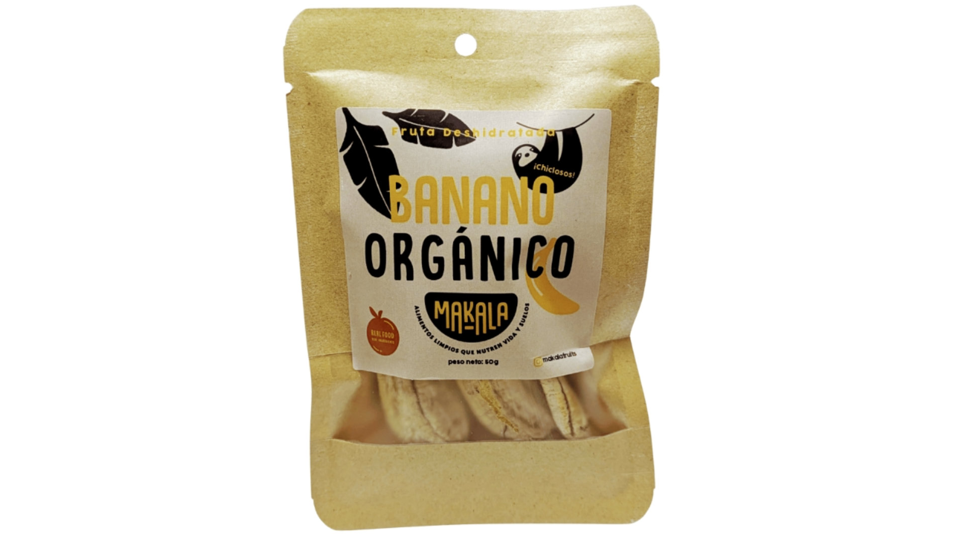Banano Orgánico Deshidratado Makala- 50g