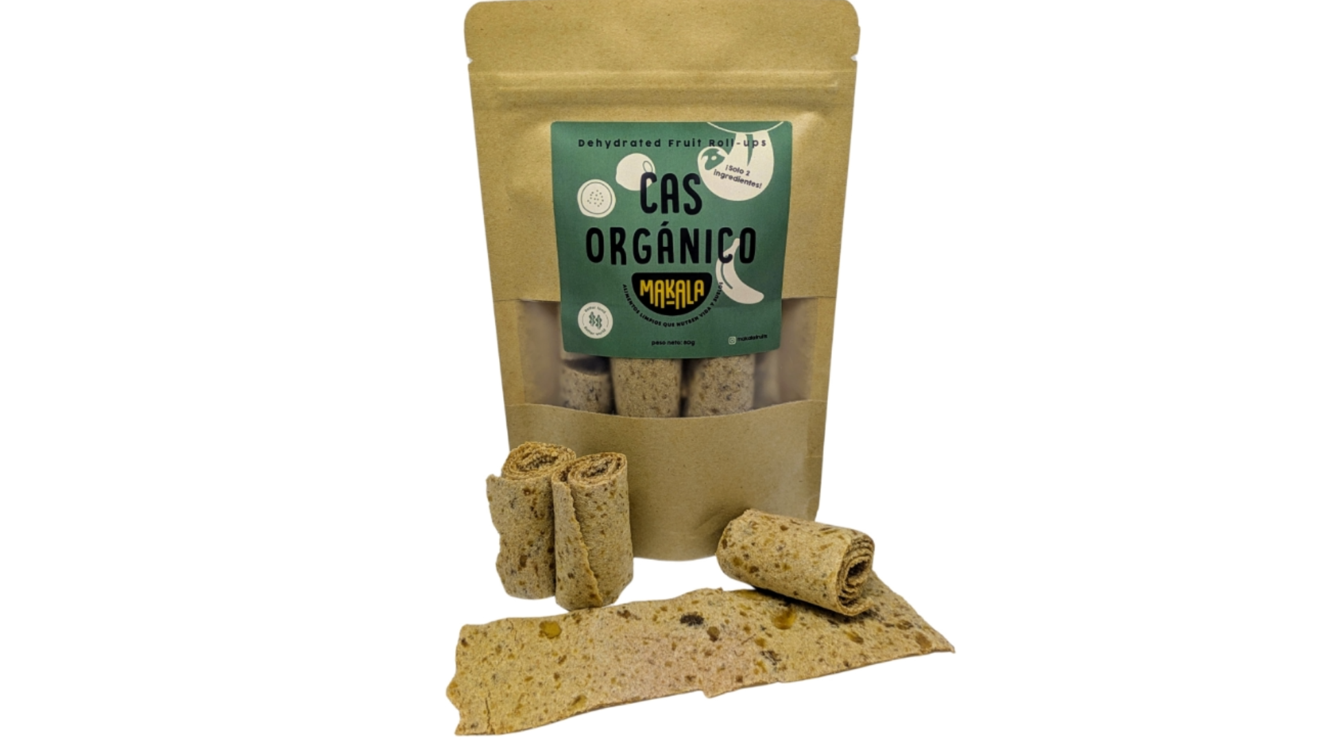 Rollitos de Cas Orgánico Deshidratado – Makala