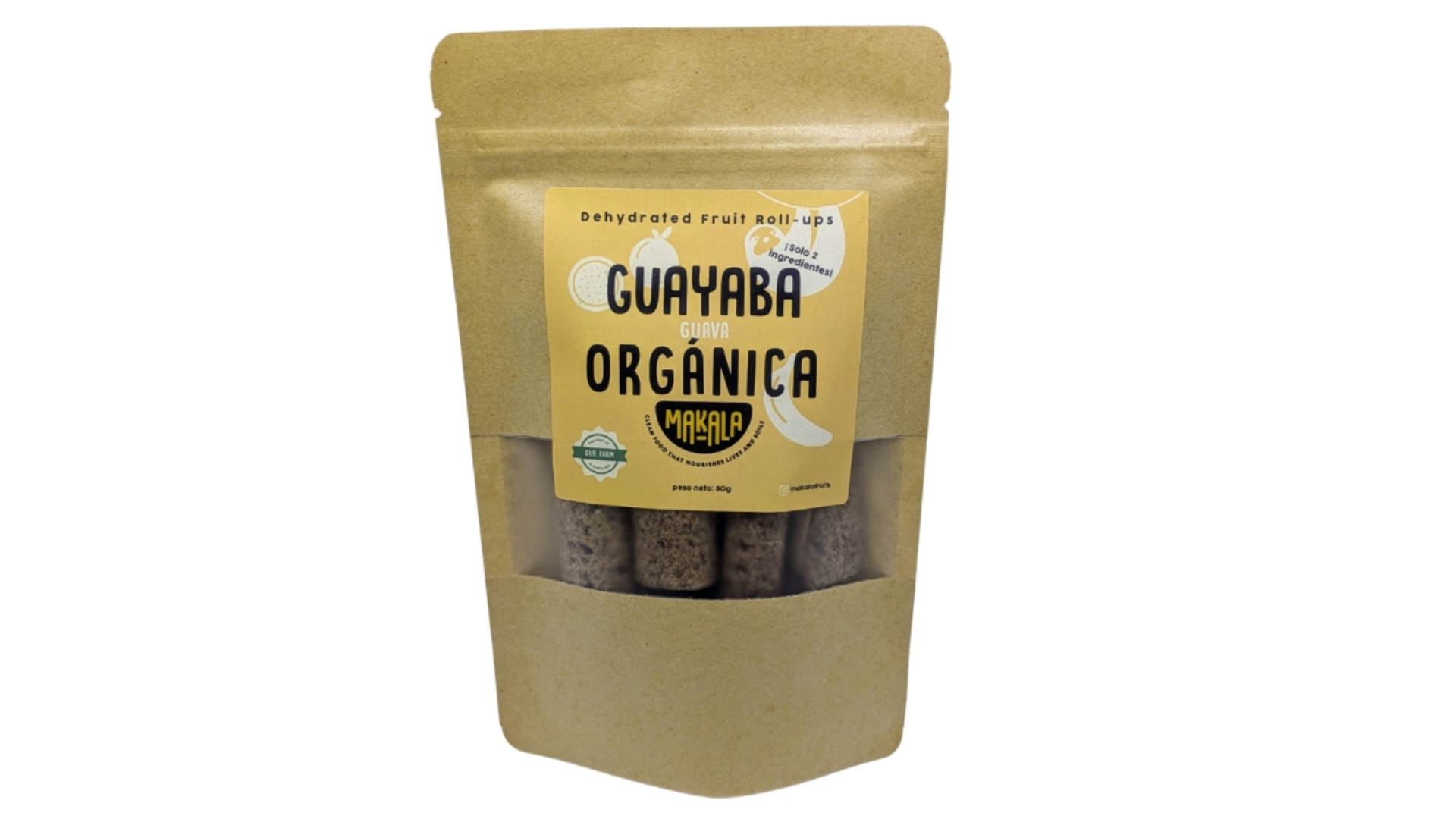 Rollitos de Guayaba Orgánica Deshidratada – Makala