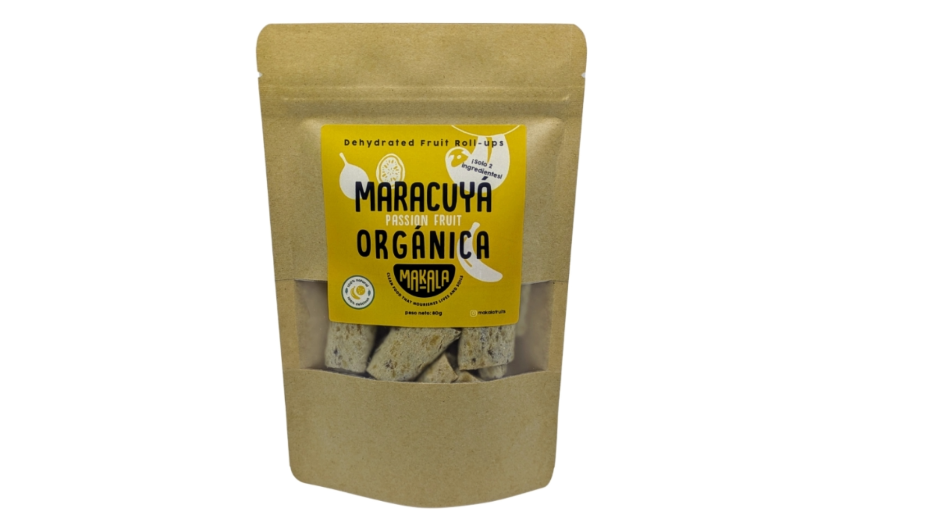 Rollitos de Maracuya Orgánica Deshidratada – Makala