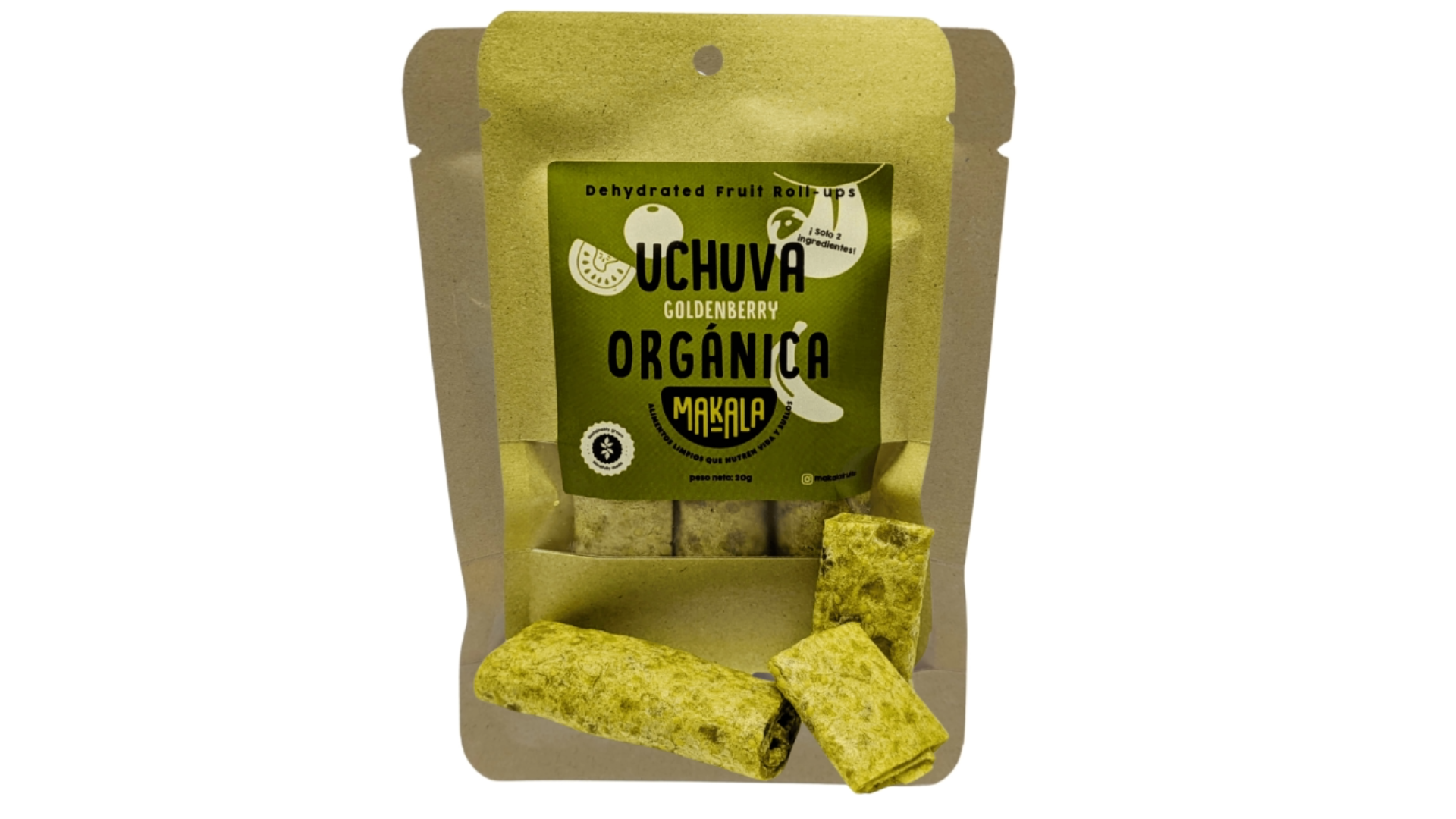 Rollitos de Uchuva Orgánica Deshidratada – Makala