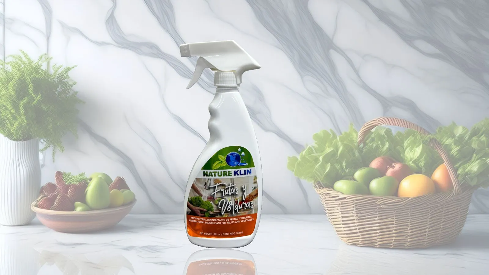 Desinfectante Frutas y Vegetales Orgánico – Nature Klin